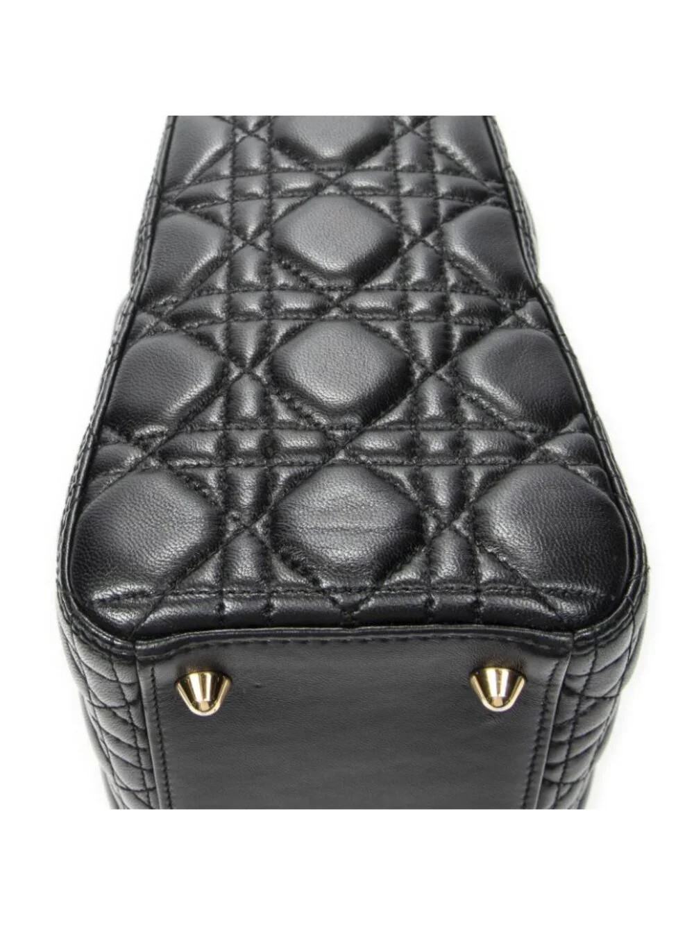 Dior Large Lady Dior Zip Black Canada Lambskin Leather Handbag - Picture 8 of 10